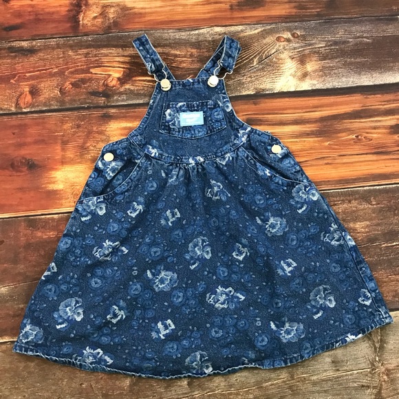 OshKosh B'gosh Other - Vtg Oshkosh Jumper Dress Jean Bgosh Sz 6 Denim